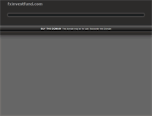 Tablet Screenshot of fxinvestfund.com